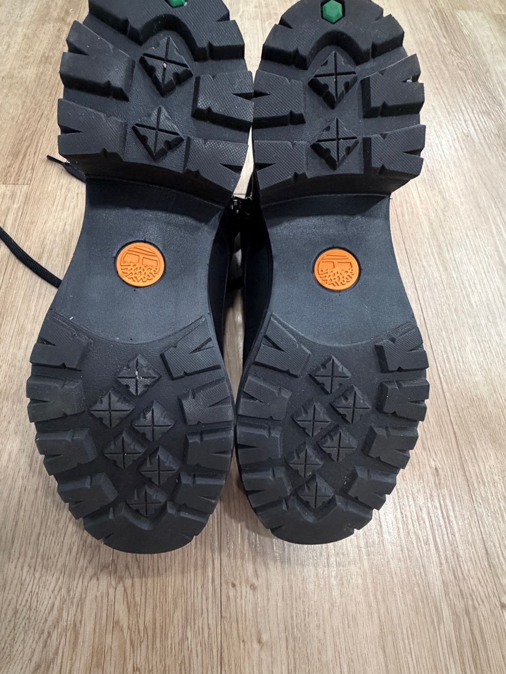Women's water resistant Timberland Black Lug Sole Ankle Boots with Buckle - Picture 3 of 5